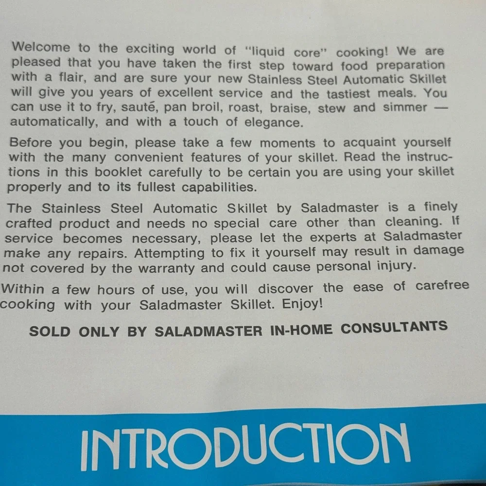 NEW Saladmaster Automatic Skillet Liquid Core Stainless Steel Professional Grade - Picture 8 of 10